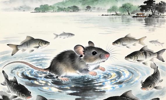 老鼠竟在西湖游泳“打劫”观赏鱼？景区回应：游客投喂惹的祸，已开展常态化清理